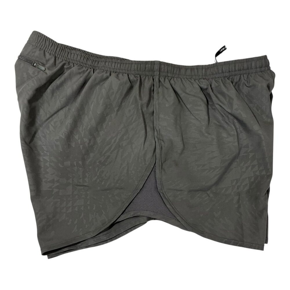 Nike Women's Tempo Modern Embossed 4" Brief Lined Grey Running Shorts Size XL - Picture 6 of 8